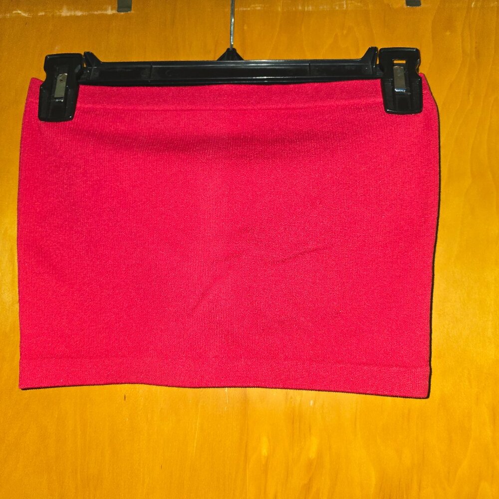 Red tube top